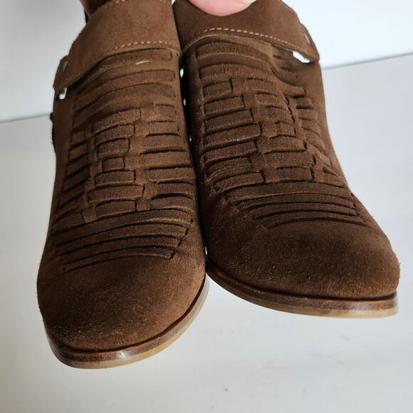 Ariat Unbridled Jaelle Brown Suede Western Bootie Women's 8 Cowgirl Rodeo - Picture 3 of 12